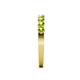 6 - Clara 3.00 mm Peridot 10 Stone Wedding Band 