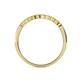 4 - Clara 2.40 mm Peridot 10 Stone Wedding Band 