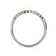 4 - Clara 2.40 mm Peridot 10 Stone Wedding Band 