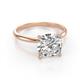 3 - Elodie 5.00 ct IGI Certified Cushion Shape Lab Grown Diamond (9.50 mm) Solitaire Engagement Ring 