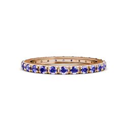 Gracie ctw Tanzanite Women Eternity Band ctw Tanzanite French Set Womens Eternity Band in K Rose Gold