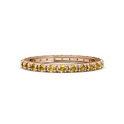 Gracie ctw Citrine Women Eternity Band ctw Citrine French Set Womens Eternity Band in K Rose Gold