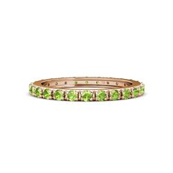 Gracie ctw Peridot Women Eternity Band ctw Peridot French Set Womens Eternity Band in K Rose Gold