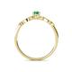 4 - Kiara 0.58 ctw Emerald Oval Shape (6x4 mm) Solitaire Plus accented Natural Diamond Engagement Ring 