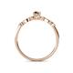 4 - Kiara 0.66 ctw Smoky Quartz Oval Shape (6x4 mm) Solitaire Plus accented Natural Diamond Engagement Ring 
