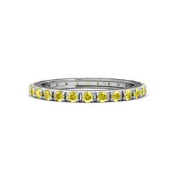 Gracie ctw Yellow Sapphire Women Eternity Band ctw Yellow Sapphire French Set Womens Eternity Band in Platinum
