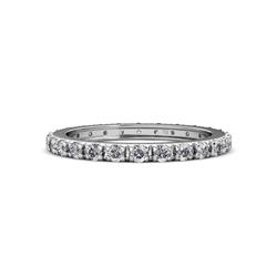 Gracie ctw Natural Diamond Women Eternity Band ctw Natural Diamond French Set Womens Eternity Ring Stackable in Platinum