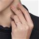 2 - Makena Ruby and Lab Grown Diamonds Open Wedding Band 
