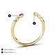 3 - Makena Ruby and Citrine Open Wedding Band 