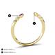 3 - Makena Rhodolite Garnet and Citrine Open Wedding Band 