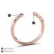 3 - Makena Rhodolite Garnet and Pink Tourmaline Open Wedding Band 