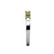 5 - Evia 3.00 mm Yellow and White Diamond Wedding Band 