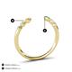 3 - Makena Yellow Sapphire and Emerald Open Wedding Band 