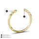3 - Makena Yellow Sapphire and Pink Tourmaline Open Wedding Band 