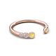 5 - Makena Yellow Sapphire and Yellow Diamond Open Wedding Band 