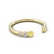 5 - Makena Yellow Sapphire and Yellow Diamond Open Wedding Band 