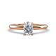 1 - Elodie 1.00 ct IGI Certified Oval Shape Lab Grown Diamond Solitaire Engagement Ring 