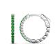 1 - Anna 0.81 ctw Green Garnet (2.00 mm) Hoop Earrings 