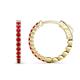 1 - Anna 0.77 ctw Ruby (2.00 mm) Hoop Earrings 