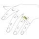 6 - Trissie Peridot Floral Solitaire Engagement Ring 