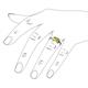 6 - Trissie Peridot Floral Solitaire Engagement Ring 