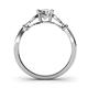 5 - Trissie 1.00 ct IGI Certified Lab Grown Diamond Round (6.50 mm) Floral Solitaire Engagement Ring 