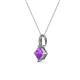 3 - Aurel Amethyst and Diamond Pendant 