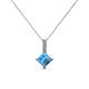 1 - Aurel Blue Topaz and Diamond Pendant 