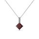 1 - Aurel Red Garnet and Diamond Pendant 