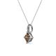 3 - Aurel Smoky Quartz and Diamond Pendant 