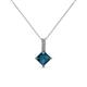 1 - Aurel Blue and White Diamond Pendant 