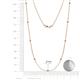 2 - Adia (9 Stn/2mm) Citrine on Cable Necklace 