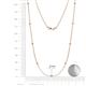 2 - Adia (9 Stn/2mm) Diamond on Cable Necklace 
