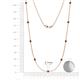 2 - Adia (9 Stn/2.7mm) Ruby on Cable Necklace 