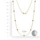 2 - Adia (9 Stn/2.7mm) Smoky Quartz on Cable Necklace 