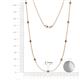 2 - Adia (9 Stn/2.7mm) Smoky Quartz on Cable Necklace 