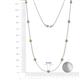 2 - Adia (9 Stn/4mm) Citrine on Cable Necklace 