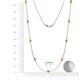 2 - Adia (9 Stn/3.4mm) Citrine on Cable Necklace 