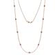 1 - Adia (9 Stn/2.3mm) Amethyst on Cable Necklace 