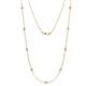 1 - Adia (9 Stn/3mm) Tanzanite on Cable Necklace 