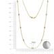 3 - Adia (9 Stn/3mm) Tanzanite on Cable Necklace 
