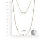 3 - Adia (9 Stn/3mm) Tanzanite on Cable Necklace 