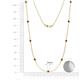 3 - Adia (9 Stn/3mm) Ruby on Cable Necklace 