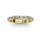 2 - Caitlin 1.60 mm Iolite and Diamond Eternity Band 