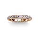 2 - Caitlin 1.60 mm Iolite and Diamond Eternity Band 