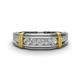 1 - Kevin 0.50 ctw Diamond Men Wedding Band (7.80 mm) 