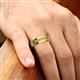6 - Kevin 0.40 ctw Citrine Men Wedding Band (7.80 mm) 