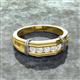 3 - Kevin 0.53 ctw White Sapphire Men Wedding Band (7.80 mm) 