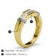 5 - Kevin 0.53 ctw White Sapphire Men Wedding Band (7.80 mm) 