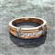 3 - Kevin 0.50 ctw Lab Grown Diamond Men Wedding Band (7.80 mm) 